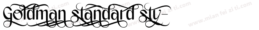 Goldman standard sty字体转换